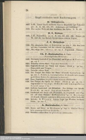 Kupferstiche und Radirungen