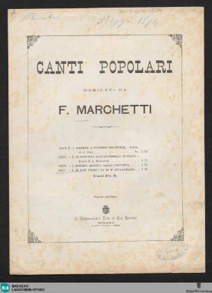 4: Se non volevi ch'io m'innamorassi : canto popolare