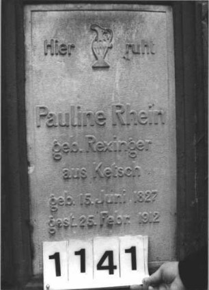 Grabstein 1141 (Detailaufnahme 1)