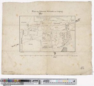 Plan der Johannis-Vorstadt von Leipzig