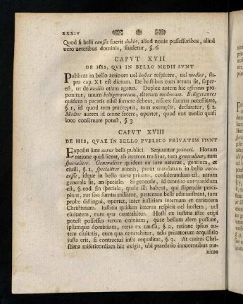 XXXIV-XLII, Caput XVII - XXV