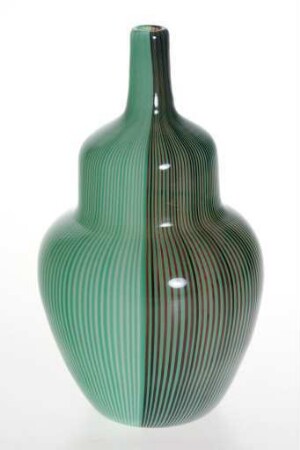 Einblumen-Vase mit Streifen