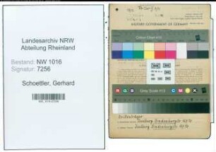 Entnazifizierung Gerhard Schoettler , geb. 29.02.1904 (Werkschutz)