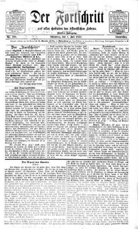 Der Fortschritt auf allen Gebieten des öffentlichen Lebens. 5. 1869, 7 - 12