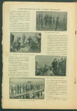 Las pruebas del fusil "Maxim"