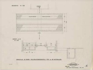 Vorschlag zu einem Vollspaltenbodenstall für ca. 80 Mastbullen