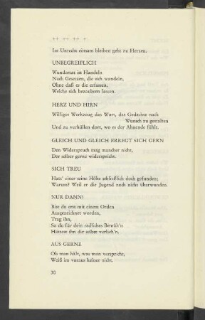 Im Unrecht einsam bleiben geht zu Herzen