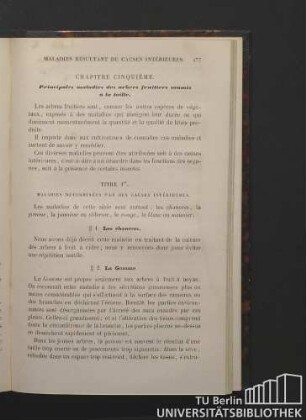 Chapitre cinquième. Principales maladies des arbres fruitiers soumis à la taille.