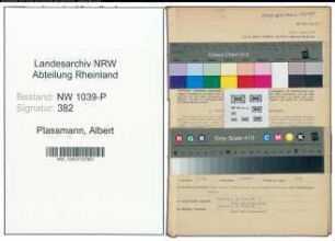 Entnazifizierung Albert Plassmann , geb. 15.11.1896 (Landwirt)