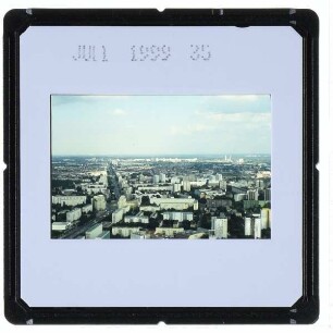 Berlin, Karl-Marx-Allee : Blick vom Fernsehturm