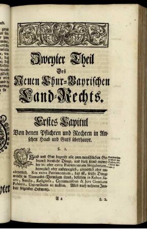 Zweyter Theil Des Neuen Chur-Bayrischen Land-Rechts.