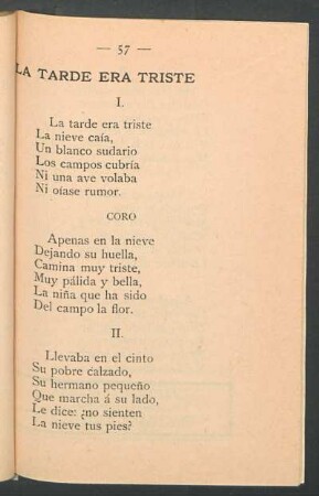 La tarde era triste