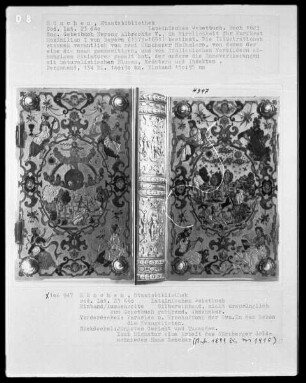 Lateinisches Gebetbuch, sog. Gebetbuch Herzog Albrecht V., in Wirklichkeit für Kurfürst Maximilian von Bayern (1573-1651) bestimmt