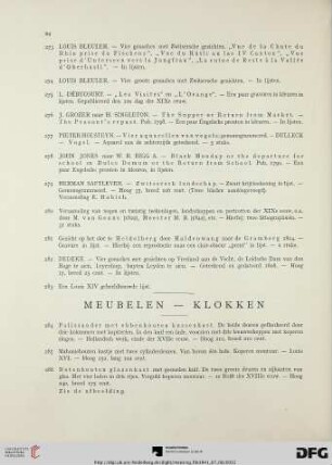 Meubelen – klokken (Nr. 284-391)