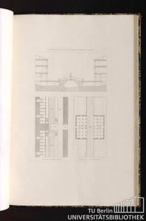 Pl. 107. Coupe D'Une Des Rues De La Nouvelle Venise, A Livourne. Plan De La Nouvelle Venise. Plan De La Douane Près De Pise.