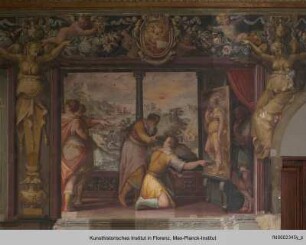 Innendekoration : Apelles und der Schuster