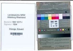 Entnazifizierung Eduard Drenge , geb. 22.10.1887 (Fachmeister)