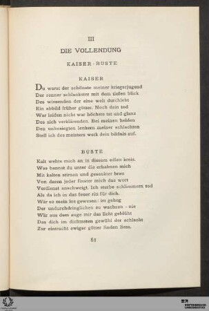 3. Die Vollendung