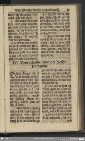 VI. (IV.) Vom Glauben und der Rechtfertigung