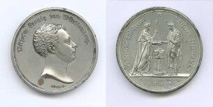 Medaille auf den württembergischen Verfassungsvertrag