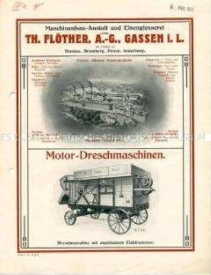 Motor-Dreschmaschinen.