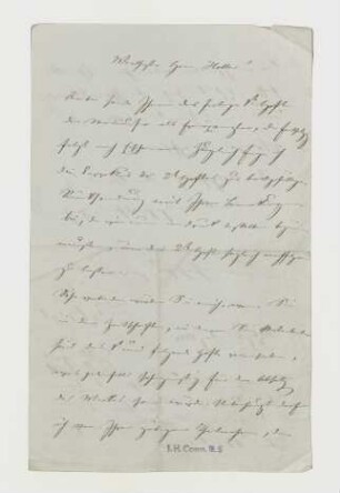 Brief von Carl Etlinger an Joseph Heller