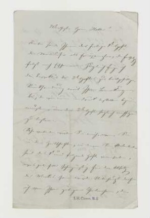 Brief von Carl Etlinger an Joseph Heller