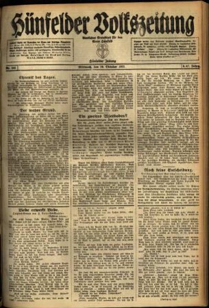 Ausgabe vom Mittwoch, den 19. Oktober 1921.