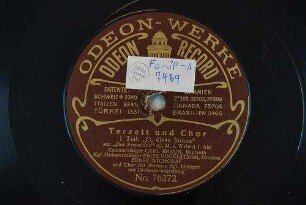 Terzett und Chor : 1. Teil "O, diese Sonne"; 2. Teil "Weh mir, mich verließ das Glück" aus "Der Freischütz", 1. Akt / (C. M. v. Weber)