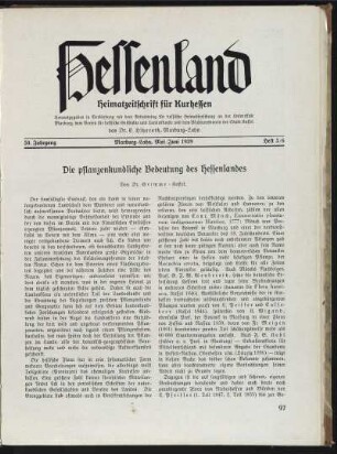 Heft 5/6, Mai/Juni 1939