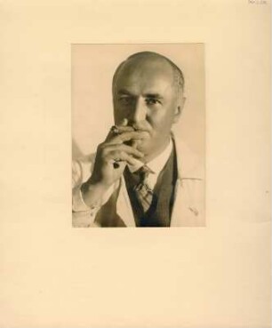 Arno Drescher, Portrait mit Zigarre