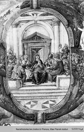 Graduale : Historisierte Initiale S: Ausgießung des Heiligen Geistes