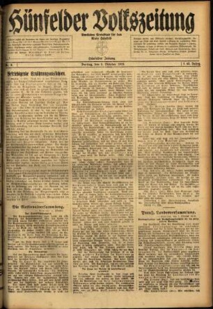 Ausgabe vom Freitag, den 03. Oktober 1919.