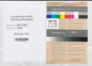 Entnazifizierung Karl Grampp, geb. 10.01.1910 (Zollinspektor)