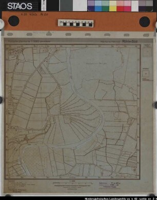 Katasterplankarte Rühle - Süd Ausf.-Art: Lichtpause Herst.: Katasteramt Meppen Format: 50 x 45 cm Maßstab: 1 : 5000