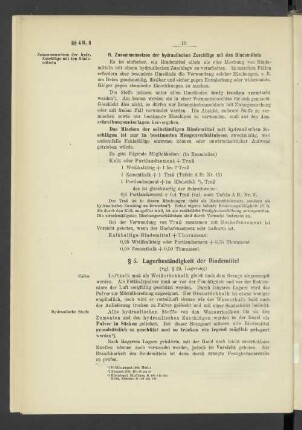 § 5. Lagerbeständigkeit der Bindemittel