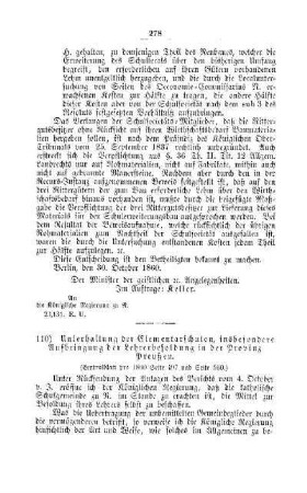 Unterhaltung der Elementarschulen, insbesondere Aufbringung der Lehrerbesoldung in der Provinz Preußen : [IV. Elementarschulwesen]