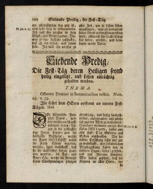 102-120, Siebende Predig.