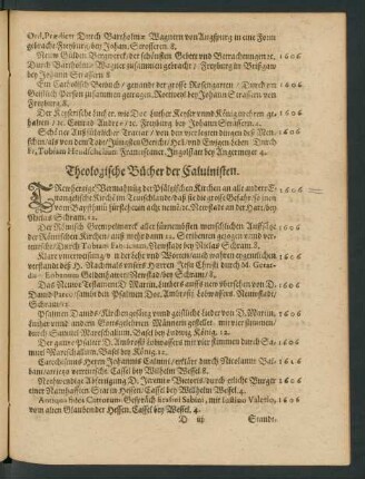 Theologische Bücher der Calvinisten.
