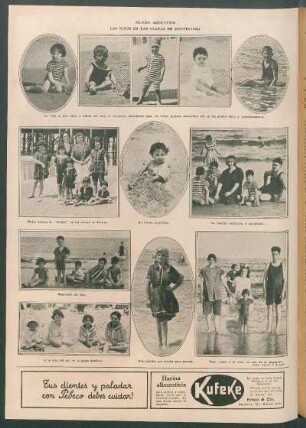 Los niños en las playas de Montevideo [Fotografías]