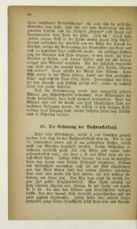 40. Die Erfindung der Buchdruckerkunst