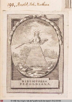 Exlibris des Johann Nathanael Pezold