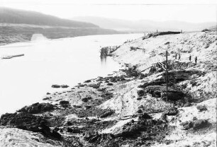 Schluchsee: Der leere Schluchsee; Ostteil Richtung Seebrugg des Restsees