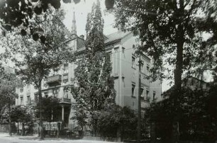 Dresden-Pirnaische Vorstadt, Eliasstraße 22. Wohnhaus (um 1870), Ansicht von Südosten