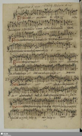 Massaino, Tiburzio: Magnificat in 1.Ton (dorisch)