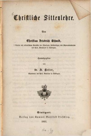 Christliche Sittenlehre