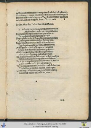 Iodocus Badius Ascensius Lectoribus salutem dicit