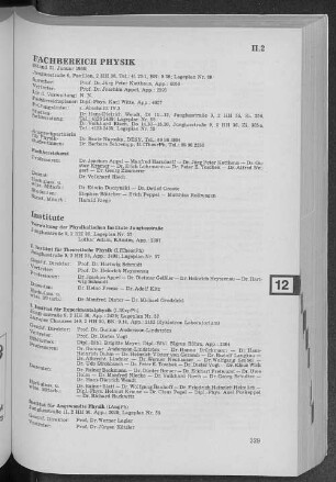 Fachbereich Physik
