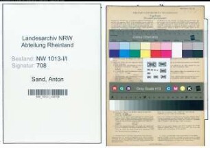 Entnazifizierung Anton Van Der Sand , geb. 15.09.1902 (Metallarbeiter)