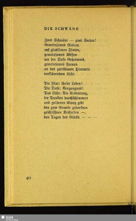 Die Schwäne